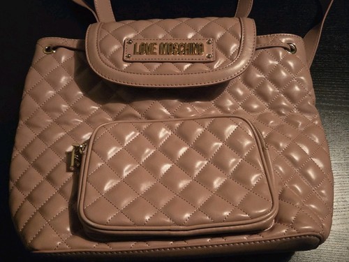 Zaino love moschino rosa oro - love,