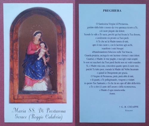 Santino holy card gerace - santino,