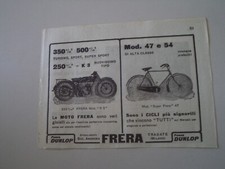 advertising Pubblicità 1926 MOTO FRERA 250 K3/BICICLETTA SUPER FRERA 47