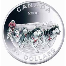 Canada 2006 $30 Dog Sled Team