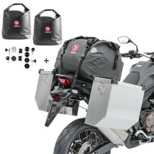 Valigia in alluminio M1 2x36l per BMW F 800 S/ST + borsa posteriore + tasche interne