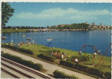 MANTOVA -VISTA DAL LAGO SUPERIORE -GIOSTRE FAMIGLIE PIC NIC cartolina