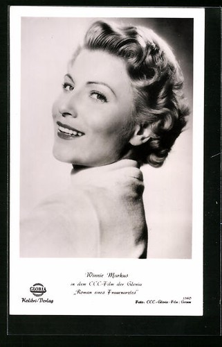 Cartolina attrice winnie - cartolina,