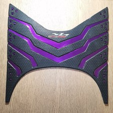 Tappetino Nero Dettagli Viola
