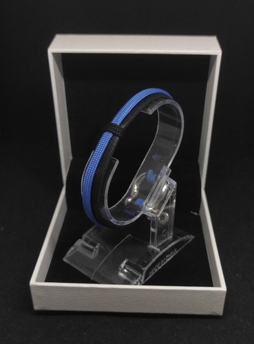 Bracciale paracord cuoio - bracciale,