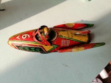 Razzo Spaziale Latta Astronave Epoca Super Rockett Kaka vintage