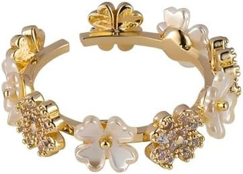Anello margherita placcato - placcato, oro