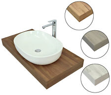 MENSOLA PORTA LAVABO DA APPOGGIO LEGNO MENSOLONE SOSPESO CM 80 x 50 ARREDO BAGNO