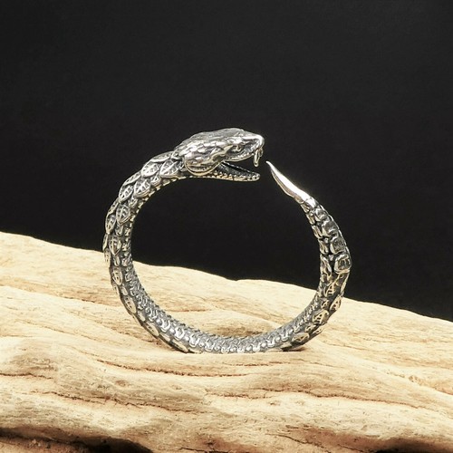 Anello serpente piuma - anello,