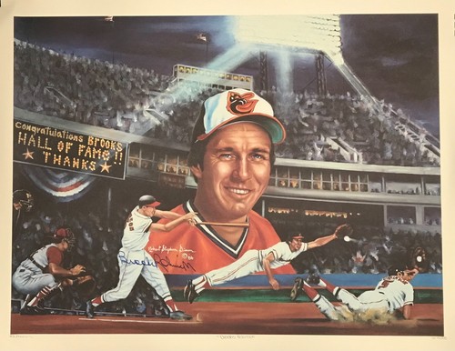 Brooks robinson litografia - brooks,