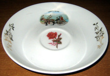 PIATTO Bavaria Eschenbach con carretto siciliano e fiori decori oro - Vintage