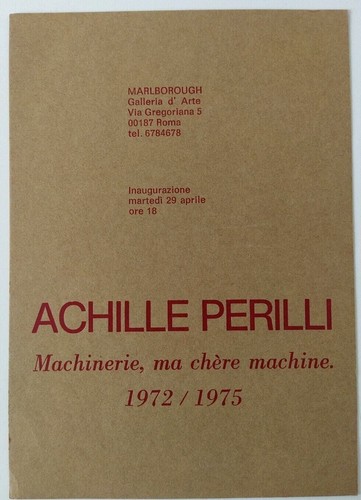 Achille perilli machinerie ma - machinerie,,