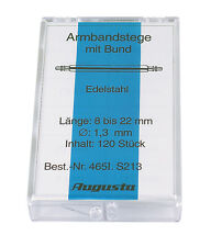 120X Federstege Orologi Ø 1.3 Mm Per Orologi Da Polso AUGUSTA | Made In Germany