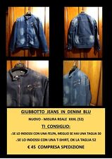GIUBBOTTO JEANS DENIM NUOVO - MAI INDOSSATO