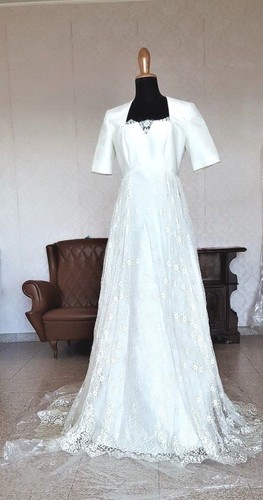 Abito sposa seta pizzo - da,