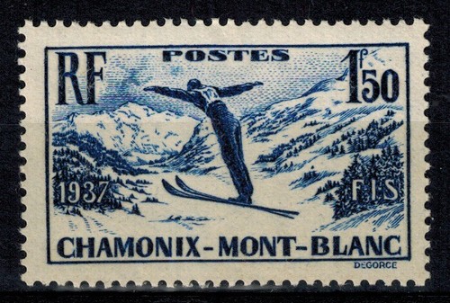 France timbre chamonix 334 - timbre,