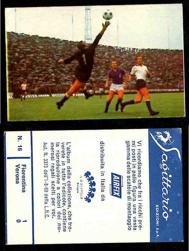 Figurina fotocalcio sagittario - figurina,