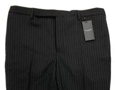 Pantalone nero gessato Saint