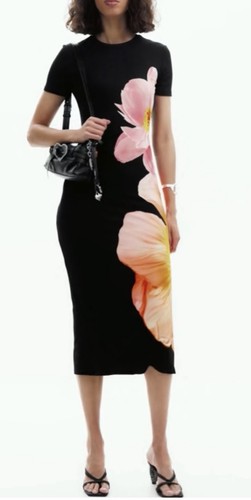 Maxi abito floreale desigual - abito,