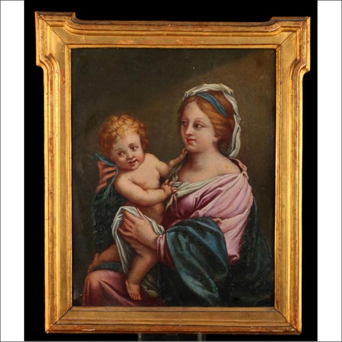 Antico dipinto olio rame - antico,