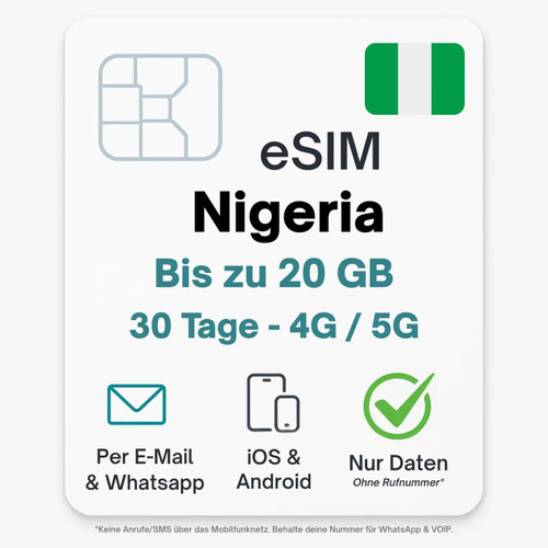 Nigeria esim tariffa dati - nigeria,