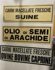 Insegne latta alimentari - insegne, in