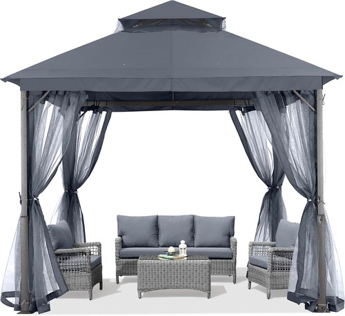 Outdoor patio gazebo - outdoor, 9x9