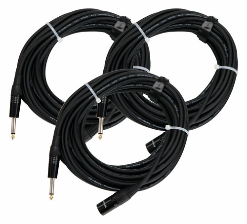 Cavo audio 6 3mm jack - 3x, dj