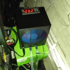 Acquario Pesci Serbatoio Refrigeratore Sistema di Raffreddamento Ventilatore e Riscaldatore Termostato 25L