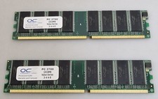 2x1gb ocz pc 2700 ddr ram 2gb