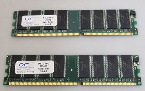 2x1gb ocz 2700 ddr - 2x1gb,