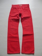 Pantalone jeans uomo Levi's 512 bootcut W 31/L 32 rosso! Denim rosso vintage! CULT!