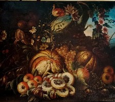 Antico Dipinto Olio Su Tela