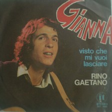 7" 1978 ITALY PRESS RARE IN MINT- ! RINO GAETANO Gianna