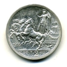 Regno d'Italia - 2 lire 1914 -