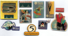 🖥Confezione pin 10 pin SUN Microsystems CISCO ORACLE computer software PC 🖱️