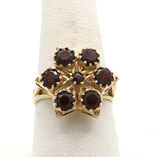 Anello stella oro - , kt