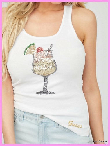 Guess jeans logo tank - logo, t-shirt