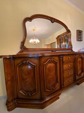 Salotto completo classico, color noce, ottime condizioni 