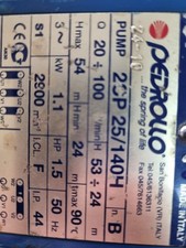 AVVOLGIMENTO POMPA BIGIRANTE PEDROLLO 2CP 24/140H M PEDROLLO V380