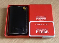 Gianfranco Ferre Credit Card - Porta Tessera Come Nuovo,set Completo.