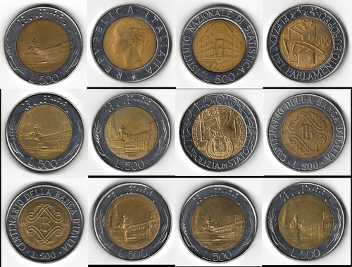 500 lire monete italia - monete,
