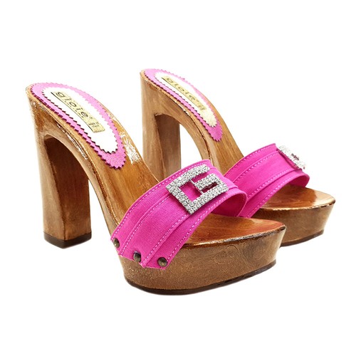 Zoccoli fucsia donna con - zoccoli,