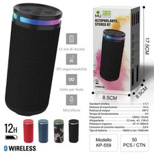 Cassa Bluetooth Portatile Ricaricabile Diffusore Wireless Speaker Waterproof 20W