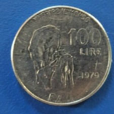 Moneta 100 Lire FAO 1979 FIOR