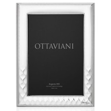 Ottaviani Portafoto "cachemire" 18x24 Miro Silver® in Argento 999