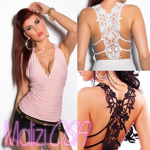 Maglia donna pizzo blusa - maglia,