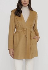? Cappotto Pennyblack  By MAX MARA Hood?Lana Wool Camel Coat IT48_FR46_DE44