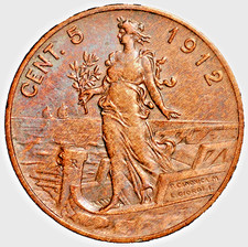 1912 Italy 5 Centesimi