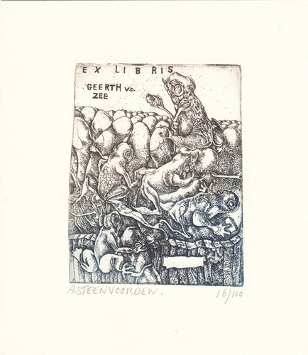 Exlibris libris acquaforte - ex,